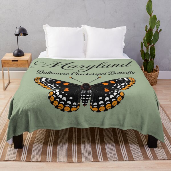 Item preview, Maryland Baltimore Checkerspot Butterfly – State Butterfly Art Print designed and sold by The-Drip-Studio.