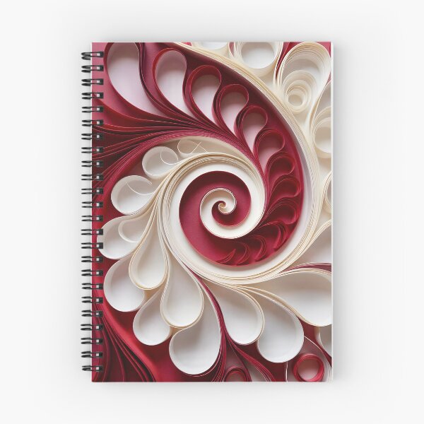Item preview, Intricate Red and Cream Swirl designed and sold by Vicky Brago-Mitchell®.