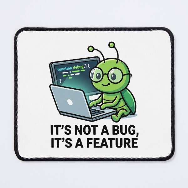 Item preview, Its Not A Bug Its A Feature Funny Programmer T-Shirt designed and sold by fowzi shokri.