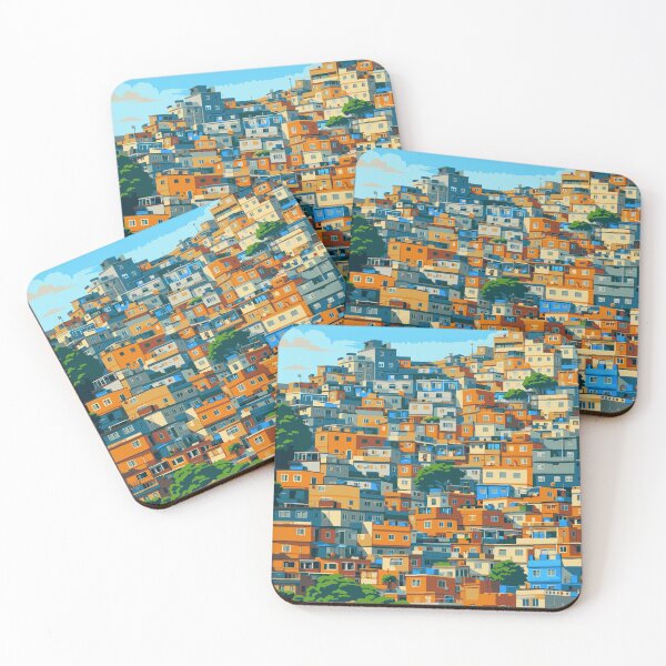 Item preview, Rio de Janeiro Favela Cityscape designed and sold by Design Atlas.