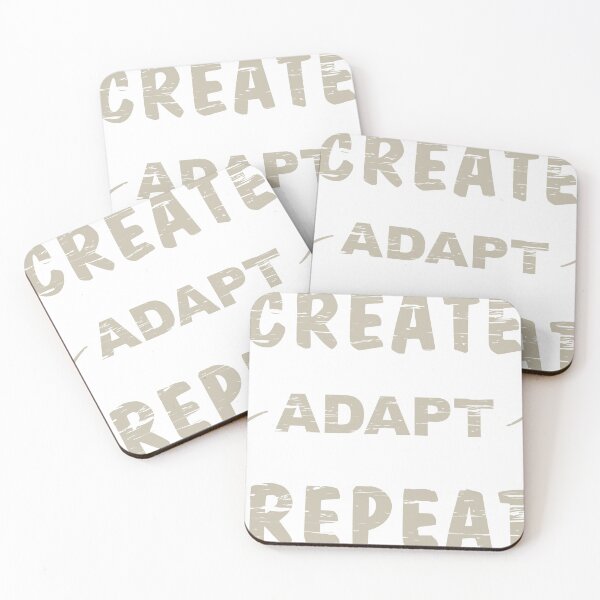 Item preview, Create Adapt Repeat Motivational Creator Cycle Typography designed and sold by Ned_Studio.