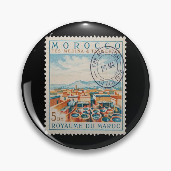 Item preview, Fes Medina Morocco Tanneries Old City Stamp Sticker designed and sold by stickercuffs.