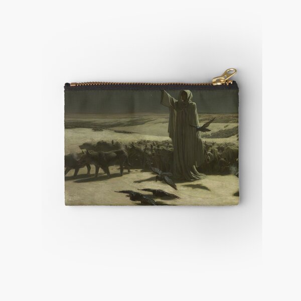 Item preview, Famine By John Charles Dollman 1904 Grim Reaper Wolves Art designed and sold by TeeARTHY.