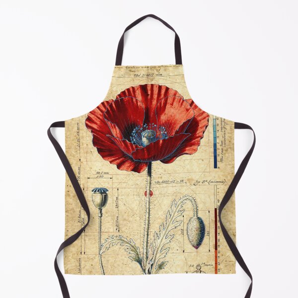 Item preview, Poppy Vitruvian Blueprint Da Vinci Style Drawing designed and sold by Jozefin's Studio.