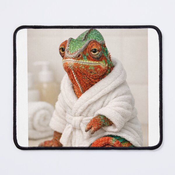 Item preview, Cozy Bathrobe Panther Chameleon designed and sold by Sillytoe.