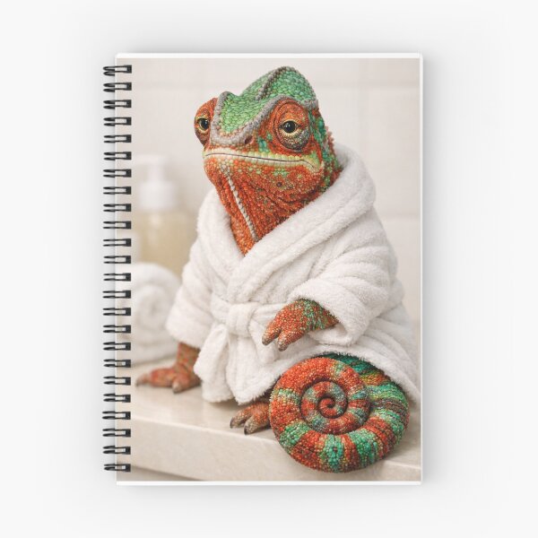 Item preview, Cozy Bathrobe Panther Chameleon designed and sold by Sillytoe.