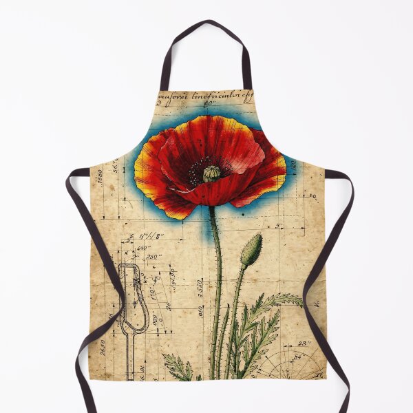 Item preview, Da Vinci Poppy Codex Renaissance Botanical Study designed and sold by Jozefin's Studio.