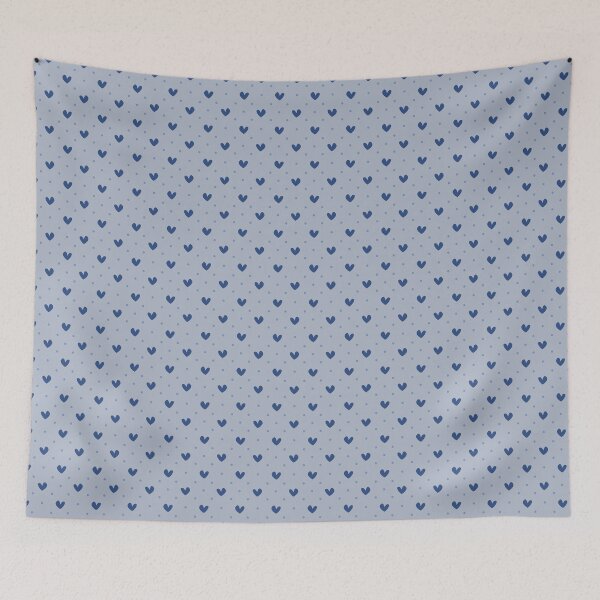 Item preview, Minimalist Periwinkle and Blue Heart Pattern | Cute Soft Blue Love Heart Gift for Her | Blue Hearts Gift for Valentine | Kawaii Heart Pattern Gift for Teen Girls or Girlfriend designed and sold by VivaFy.