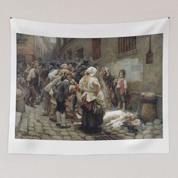 Item preview, Death Of The Princess De Lamballe French Revolution Painting designed and sold by TeeARTHY.
