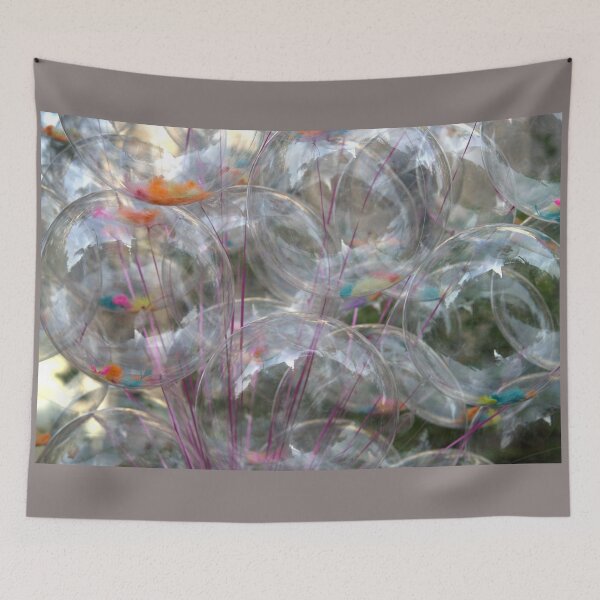 Item preview, Transparent Balloons with Colorful Feathers designed and sold by onubi.