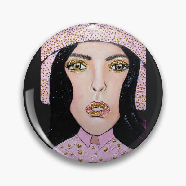 Item preview, Lavender Empress - Golden Coven | 3D Gold Impasto Portrait designed and sold by Sylwka447.