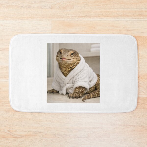 Item preview, Cozy Bathrobe Savannah Monitor designed and sold by Sillytoe.