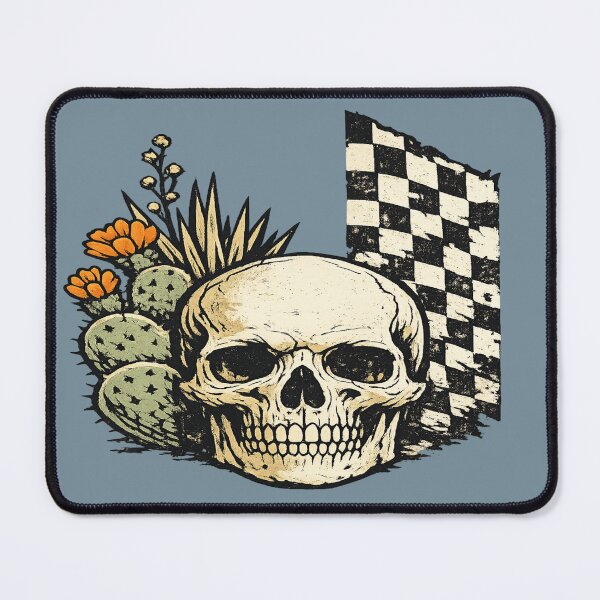 Item preview, Desert Goth Skull Shirt for Cactus and Racing Fans designed and sold by POD DYNASTY | Original Print On Demand T-Shirt Graphics.