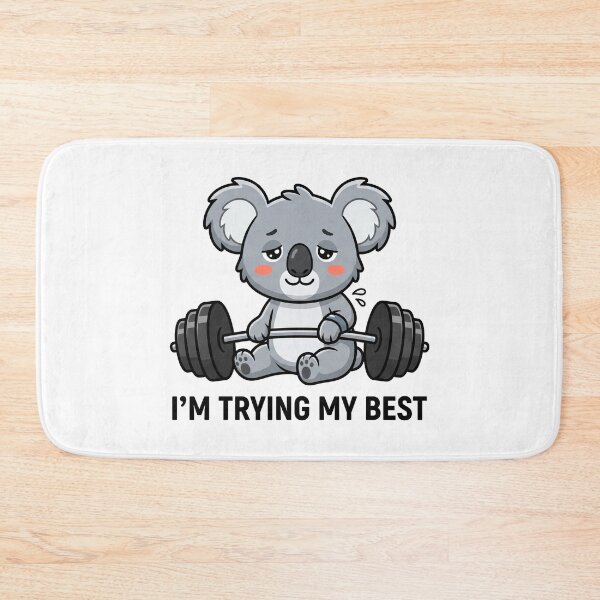 Item preview, Im Trying My Best Weightlifting Gym Koala T-Shirt designed and sold by fowzi shokri.