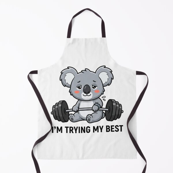 Item preview, Im Trying My Best Weightlifting Gym Koala T-Shirt designed and sold by fowzi shokri.