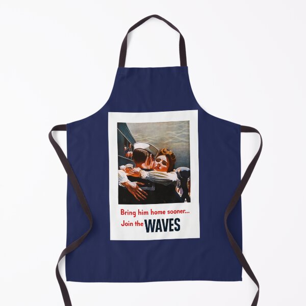 Item preview, Digitally Restored WWII US Navy Waves Recruitment Print - Bring Him Home Sooner designed and sold by Vintage Poster Supply.