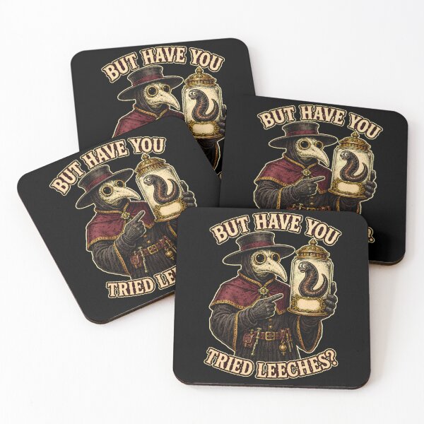 Item preview, But Have You Tried Leeches? Funny Vintage Plague Doctor designed and sold by ArtFeverShop.