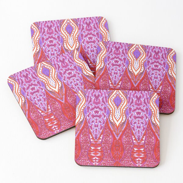 Item preview, Dragon's Tail- Orange, Purple, Lilac, White Abstract Pattern designed and sold by Little Lucid Mind.