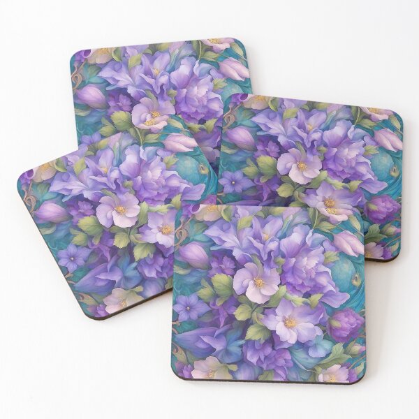 Item preview, Purple Melange of Blooms designed and sold by LaRoach Digital Arts.