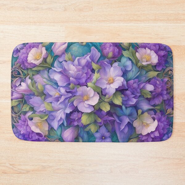 Item preview, Purple Melange of Blooms designed and sold by LaRoach Digital Arts.