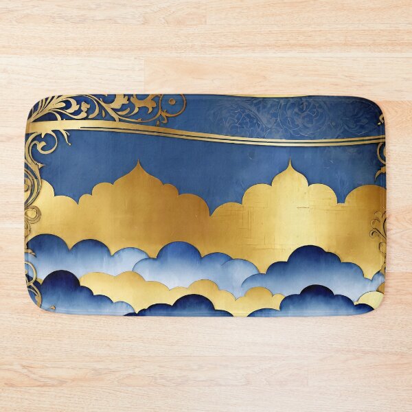 Item preview, Elegant Arabesque Pattern Cobalt Blue Gold Filigree designed and sold by Tammy Winand Arts.