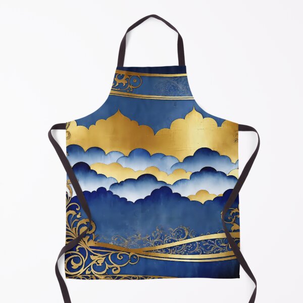 Item preview, Elegant Arabesque Pattern Cobalt Blue Gold Filigree designed and sold by Tammy Winand Arts.