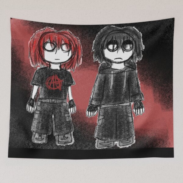 Item preview, Asteria and Kets4eki emocore fanart. designed and sold by YaroshMaria.