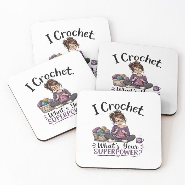 Item preview, I Crochet. What's Your SuperPower? designed and sold by Craftedchaospri.