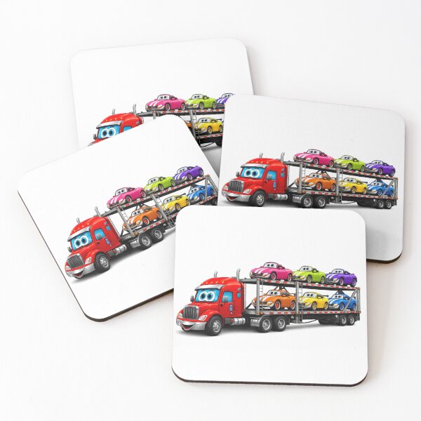 Item preview, Dibujo animado de un transportador de coches designed and sold by Scott Hayes.