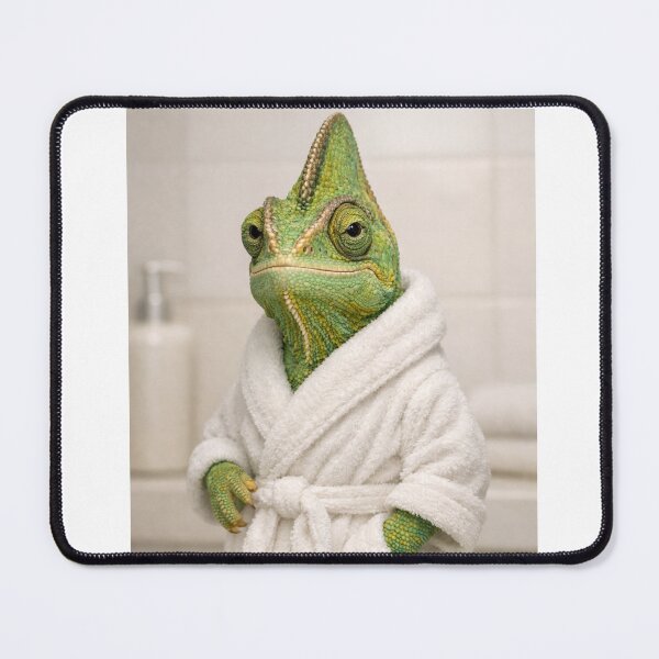Item preview, Cozy Bathrobe Veiled Chameleon designed and sold by Sillytoe.