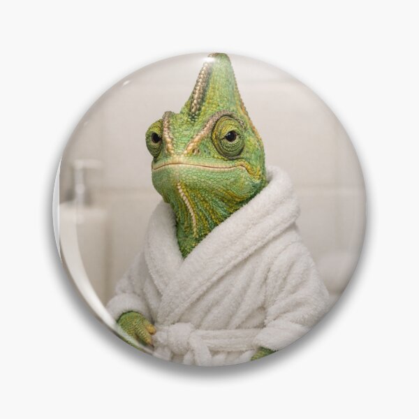 Item preview, Cozy Bathrobe Veiled Chameleon designed and sold by Sillytoe.