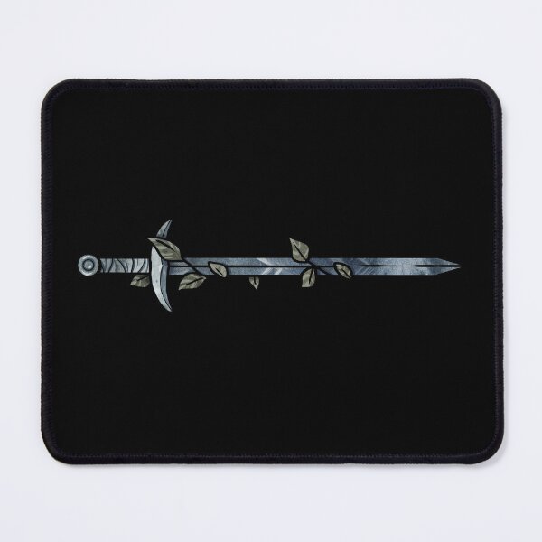 Item preview, Dark Sword with Leaves on black designed and sold by Ellen Wilberg.