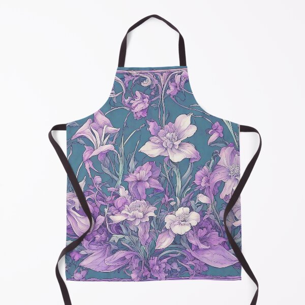 Item preview, Purple Art Nouveau Flower Design designed and sold by LaRoach Digital Arts.
