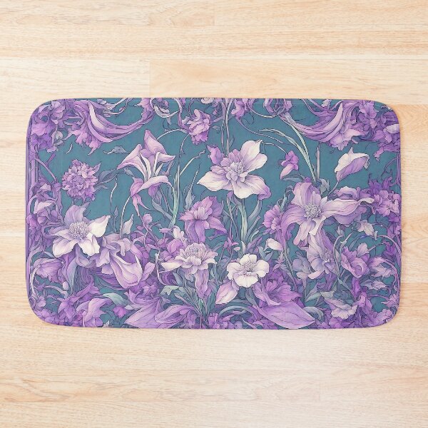 Item preview, Purple Art Nouveau Flower Design designed and sold by LaRoach Digital Arts.