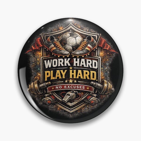 Item preview, Work Hard Play Hard Motivation Design designed and sold by LegendCourt.