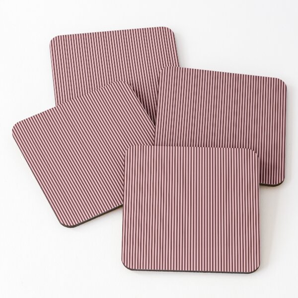 Item preview, Minimalist Maroon and Blush Pink Striped Pattern | Soft Pink and Deep Red Vertical Stripes Design | Sophisticated Maroon and Pink Decor | Maroon and Blush Striped designed and sold by VivaFy.