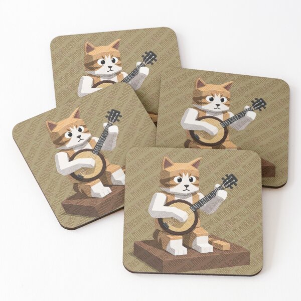 Item preview, Banjo Picking Tabby Design designed and sold by RestfulMindRBLX.