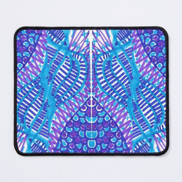 Item preview, Electric Mermaid- Blue, Violet, Purple, White Abstract Pattern designed and sold by Little Lucid Mind.