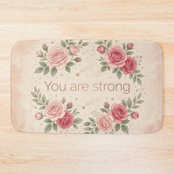Item preview, You Are Strong – Rose Wreath designed and sold by Andréa Rose.