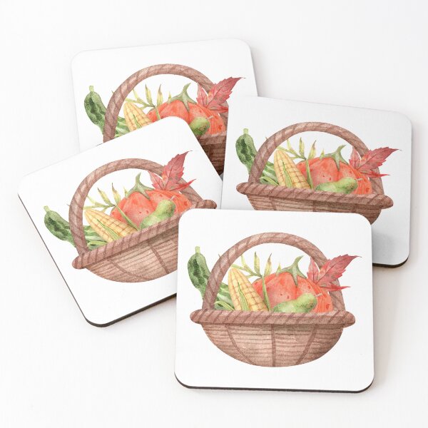 Item preview, Watercolor Harvest Basket designed and sold by White Rabbit Design .