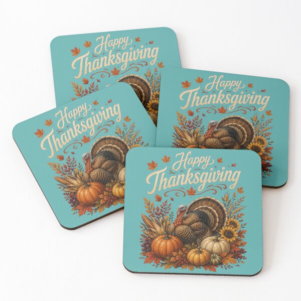 Item preview, Happy Thanksgiving - Vintage Fall Turkey and Harvest Design designed and sold by Evelashop.