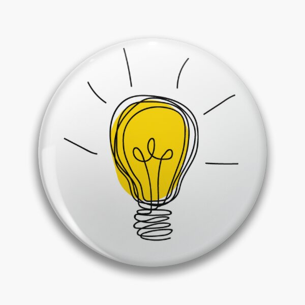 Item preview, Creative Yellow Light Bulb Icon designed and sold by MG.STUDIO.
