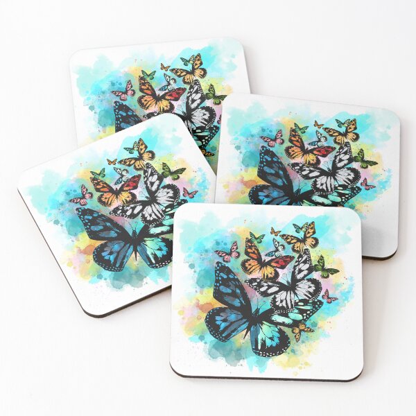 Item preview, Elegant Butterflies In Flight Digital Watercolors Design Art designed and sold by DEC02.