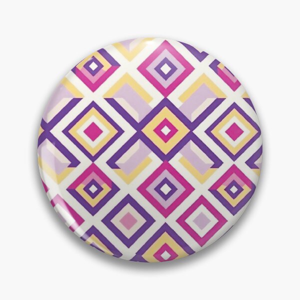 Item preview, Geometric Diamond Pattern in Vibrant Digital Vector Style designed and sold by Lucia Amaris Art.