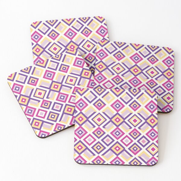 Item preview, Geometric Diamond Pattern in Vibrant Digital Vector Style designed and sold by Lucia Amaris Art.