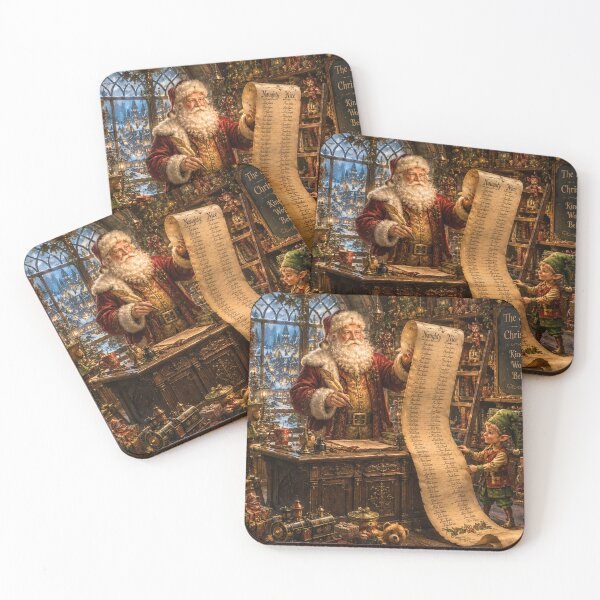 Item preview, Santa's Naughty & Nice List | Christmas Spirit at the North Pole | Magical Holiday Puzzle & Wall Art designed and sold by Edenglow Prints & Peculiars.