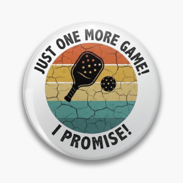 Item preview, Just One More Game I Promise Vintage Pickleball Funny Retro Sport T-Shirt Sticker designed and sold by zdzdesigner.