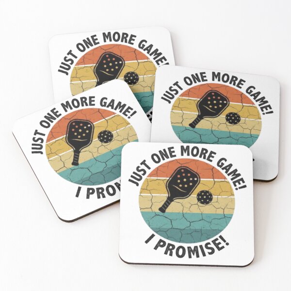 Item preview, Just One More Game I Promise Vintage Pickleball Funny Retro Sport T-Shirt Sticker designed and sold by zdzdesigner.