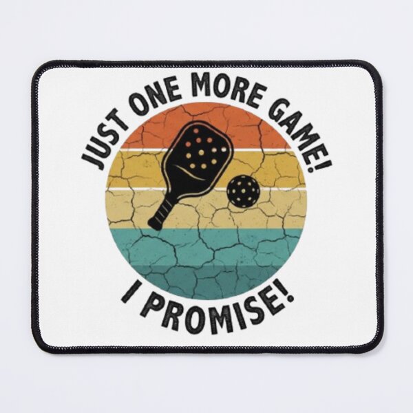 Item preview, Just One More Game I Promise Vintage Pickleball Funny Retro Sport T-Shirt Sticker designed and sold by zdzdesigner.