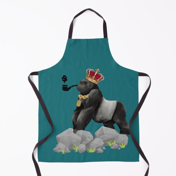 Item preview, Royal Gorilla King with Crown Illustration designed and sold by CREATIVE HIVE.